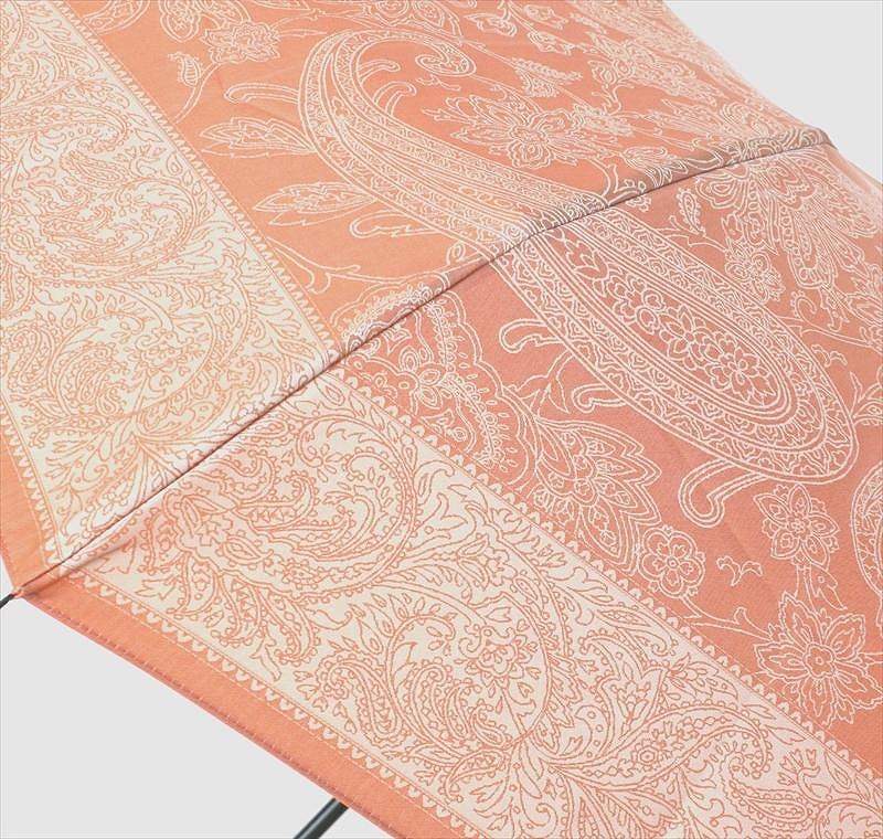 槙田商店【晴雨兼用】長傘 kirie ペイズリー:ビンテージアプリコット FAA5043