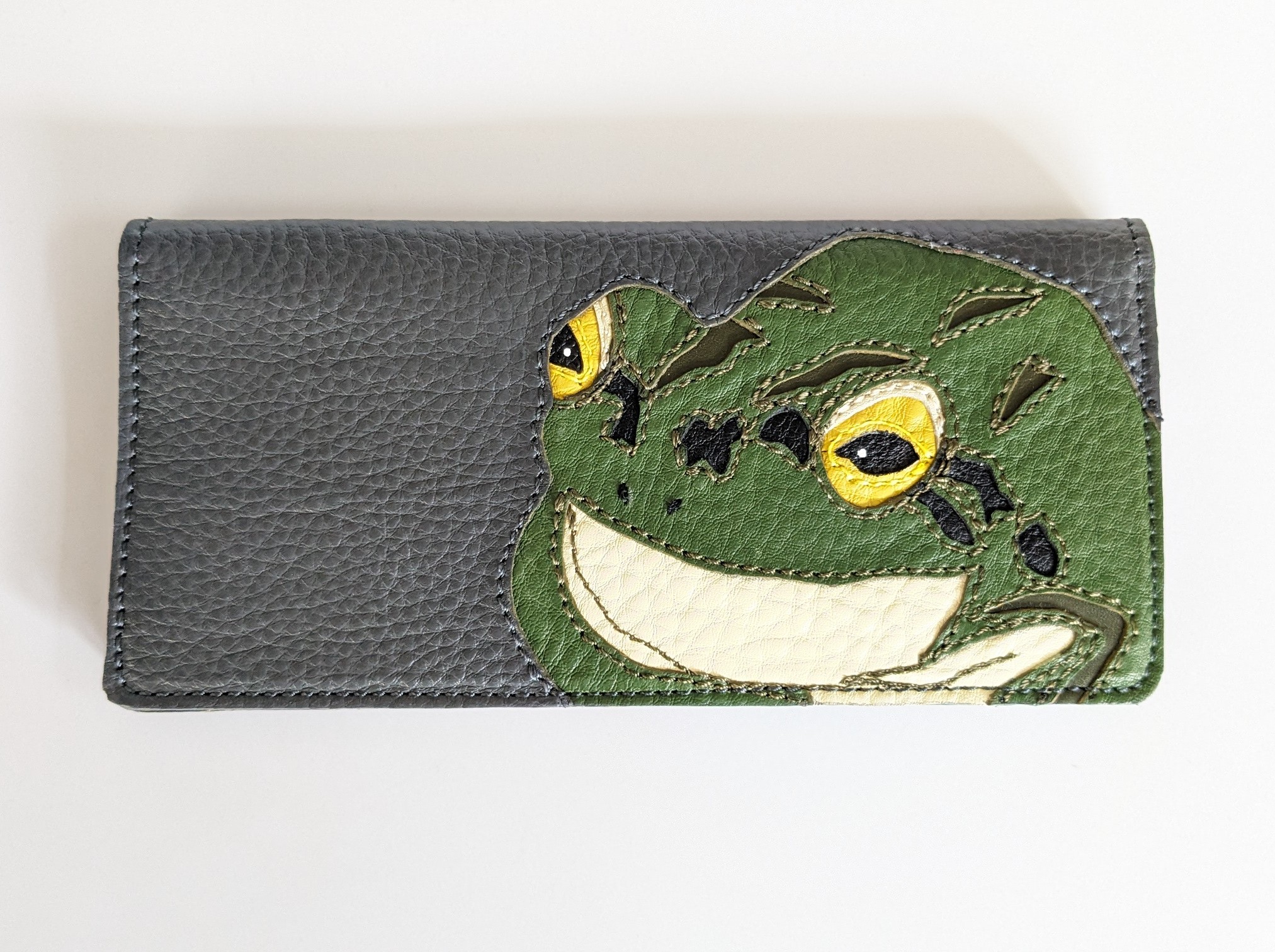 「鞄工房　香」カエルの札入れ FAA7064