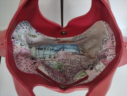 「鞄工房　香」フリルバック　赤 FAA3036