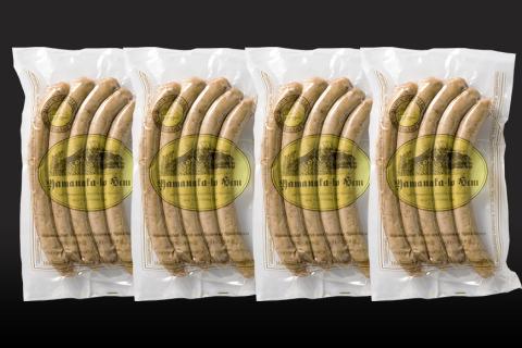 【定期便／山中湖ハム】 豚肉と塩、ハーブ香辛料だけで作った無添加ソーセージ/800g×3ヶ月　合計約2.4kg FAB027