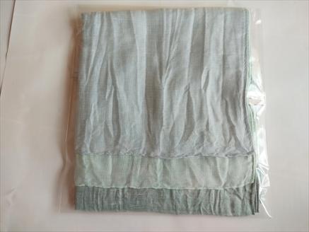 富士桜工房リネン×シルクストール「さらつや」ミントブルー　通気性に優れたストール！ FAA4036