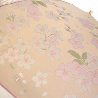 槙田商店【晴雨兼用折りたたみ傘】”絵おり” 桜 FAA5060