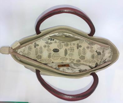 「鞄工房　香」横長トートバック　グレー FAA3035