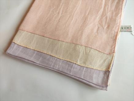 富士桜工房リネン×シルクストール「さらつや」二つ色　通気性に優れたストール！ FAA4014