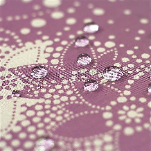 槙田商店【晴雨兼用 折りたたみ傘】kirie ドットフラワー：アメジスト FAA5027