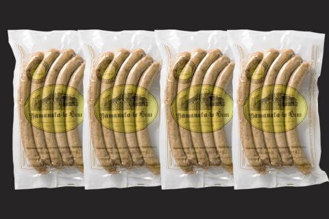 【山中湖ハム 無添加ソーセージ】豚肉と塩、ハーブ香辛料だけで作った無添加ソーセージ/800ｇ FAB003