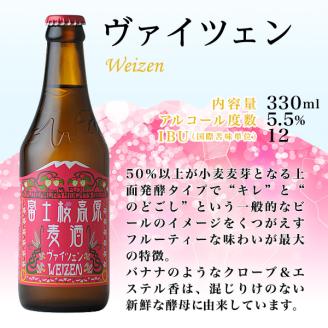【富士河口湖地ビール】富士桜高原麦酒（4種8本セット）金賞クラフトビール飲み比べ FAD016