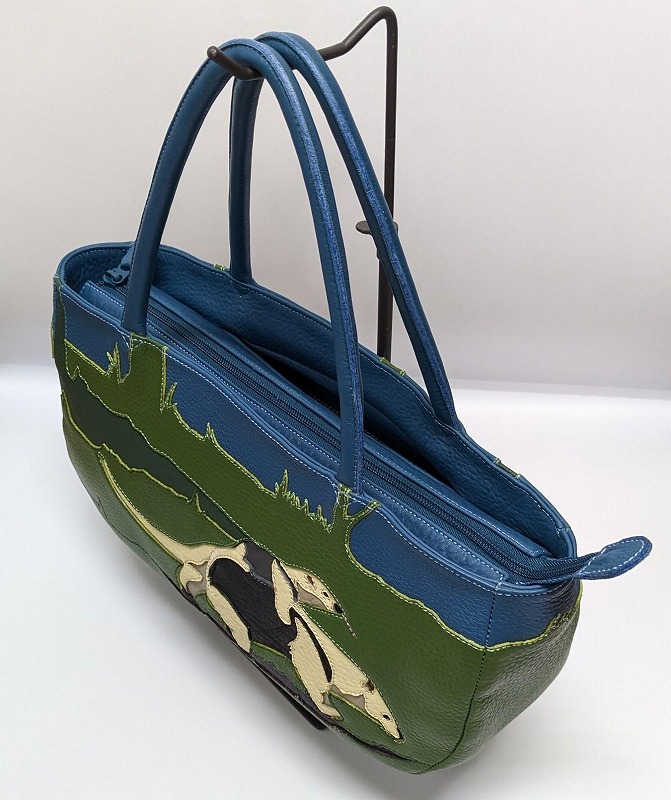 「鞄工房　香」 アリクイ親子 横長トートバッグ FAA3042