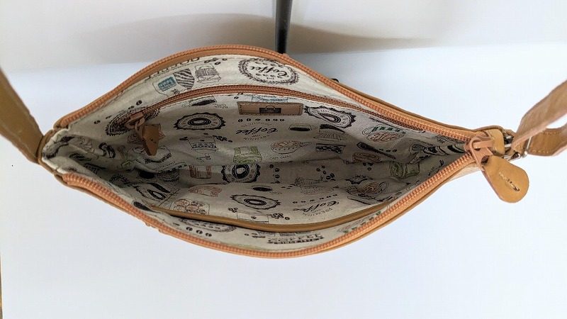 「鞄工房　香」 薄型ショルダーバッグ 花 FAA3043