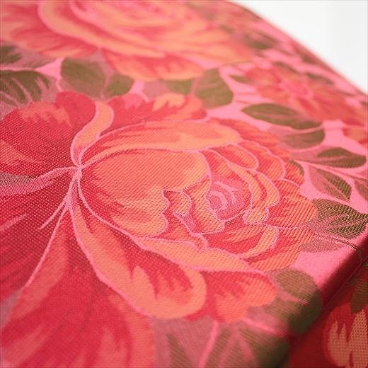 槙田商店【晴雨兼用】長傘 ”絵おり” 大バラ：エンジ FAA5069