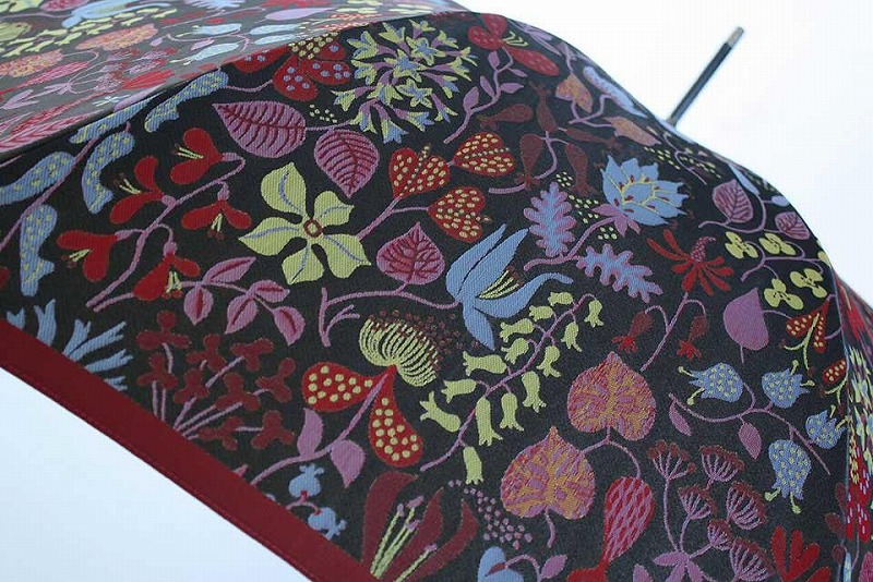 槙田商店 長傘 スティグ リンドベリ【HERBARIUM】レッド(ハーバリウム) 晴雨兼用 FAA5053