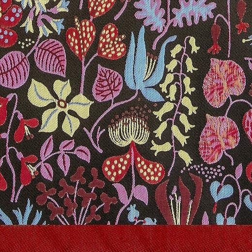 槙田商店 折りたたみ傘スティグリンドベリ【HERBARIUM】レッド(ハーバリウム) 晴雨兼用 FAA5049