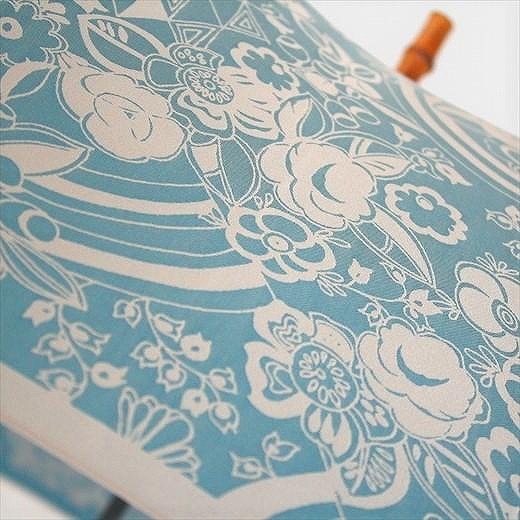 槙田商店【晴雨兼用】長傘 kirie 更紗：レイクブルー FAA5046