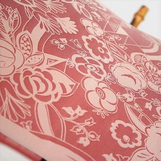 槙田商店【晴雨兼用】長傘 kirie 更紗：ルージュ FAA5045