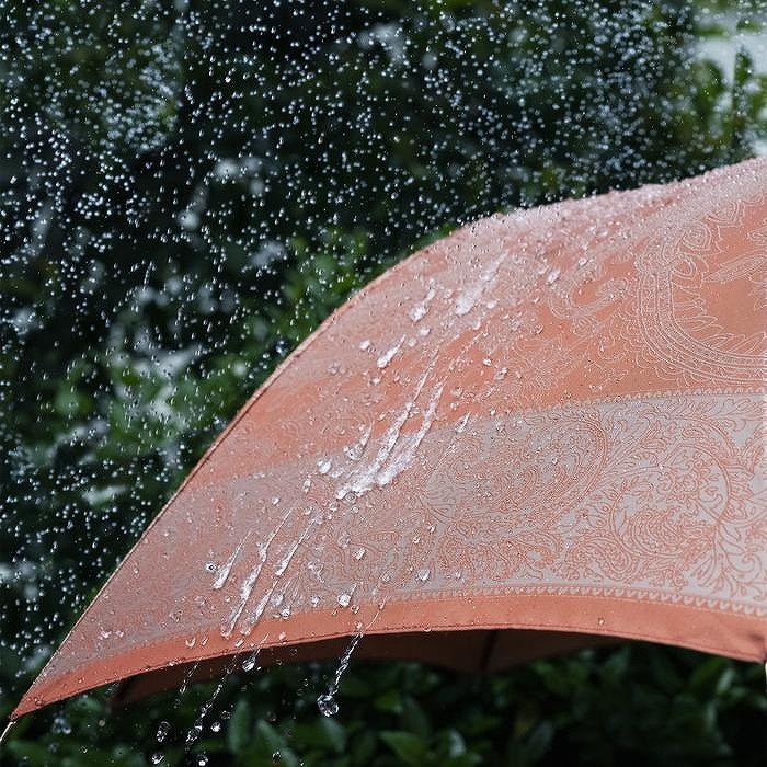 槙田商店【晴雨兼用】長傘 kirie ペイズリー:ビンテージアプリコット FAA5043