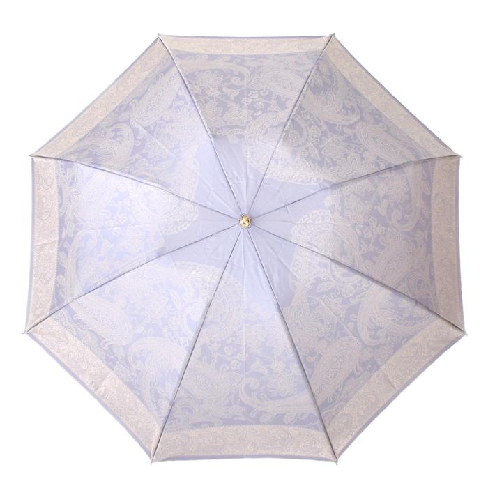 槙田商店【晴雨兼用 折りたたみ傘】kirieペイズリー:アイスブルー FAA5035