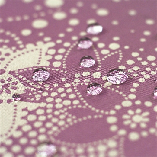 槙田商店【晴雨兼用】長傘 kirie ドットフラワー：アメジスト FAA5038