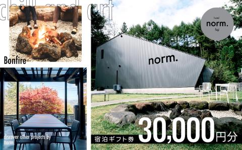 hotel norm. & Resort 共通宿泊ギフト券(30,000円分) FBL001
