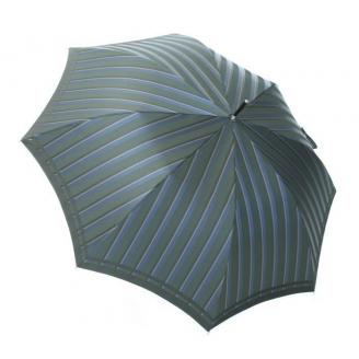 槙田商店【紳士雨傘】長傘 Tie Stripe×Plain ダークグリーン FAA5010