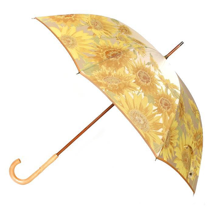 槙田商店【晴雨兼用】長傘 ”絵おり” 向日葵 FAA5066