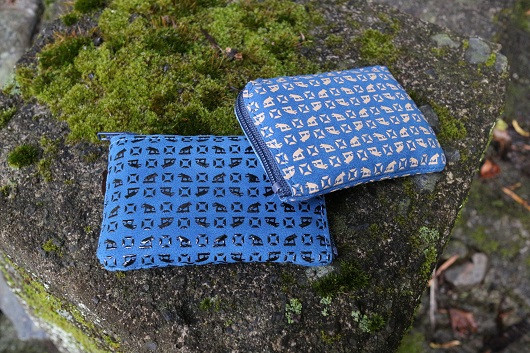 オリジナル印伝「狼と塩」小銭入れ白漆バージョン【tab0142】