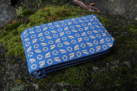 オリジナル印伝「狼と塩」小銭入れ白漆バージョン【tab0142】