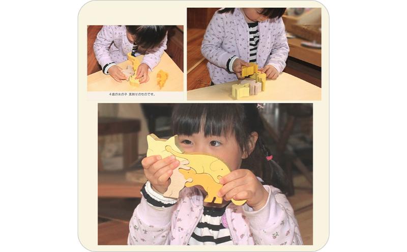 木のおもちゃ/ネコのスタンディングパズル psc 知育玩具 積み木 プレゼント ランキング 赤ちゃん おもちゃ 誕生祝い 出産祝い 誕生日ギフト 動物パズル 頭の体操 脳トレ 木製 型はめ 日本製