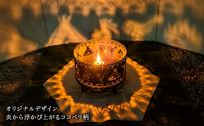 焚き火台 CIRCLE OF SPIRITS -本能- φ500 大サイズ キャンプ アウトドア camp 国内生産 鉄製