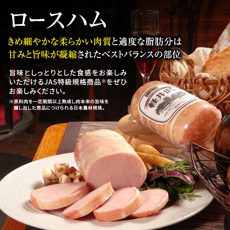 爽やか信州軽井沢 特級 ロースハム 700g 信州ハム