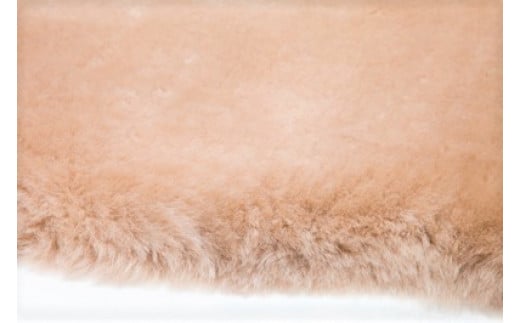 信州上田製ムートン（羊毛皮）二匹物　毛長35mm【ベージュ】