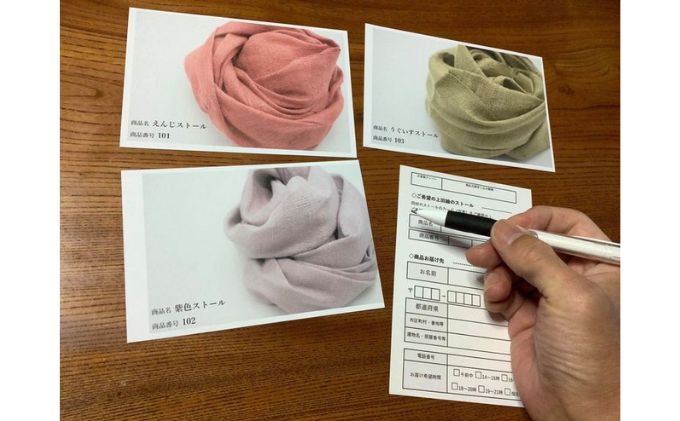 ギフト券（上田紬のシルクストール）