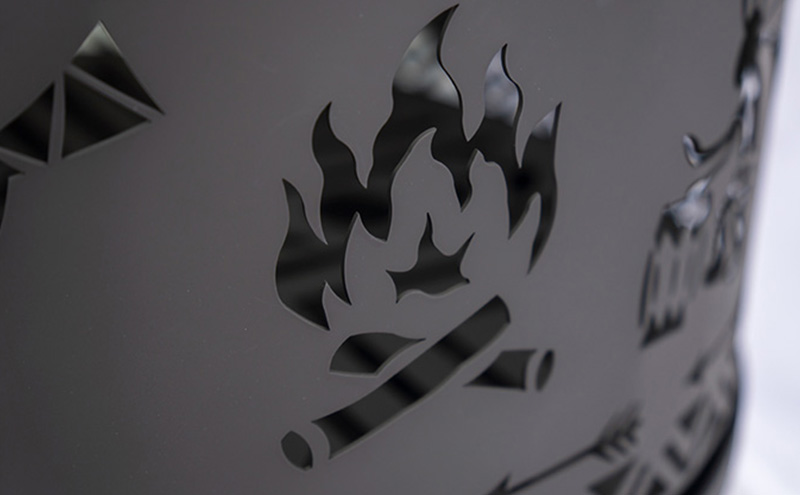 焚き火台 CIRCLE OF SPIRITS ～本能～ φ350 中サイズ キャンプ アウトドア camp 国内生産 鉄製