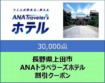 長野県上田市 ANAトラベラーズホテル割引クーポン 30,000点分