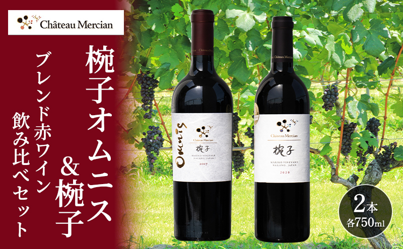 赤ワイン 飲み比べセット 750ml 2本セット 椀子オムニス 椀子 ギフト シャトーメルシャン椀子ワイナリー シャトーメルシャン ワイン お酒 酒 アルコール 家飲み 宅飲み お祝い 記念日 飲み比べ セット 贈り物 プレゼント 信州 長野 長野県 上田市