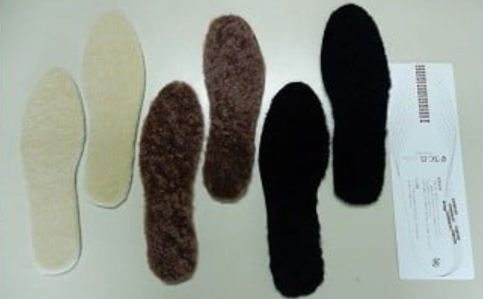 ひつじき（ムートン靴中敷）2足セット【ベージュ】