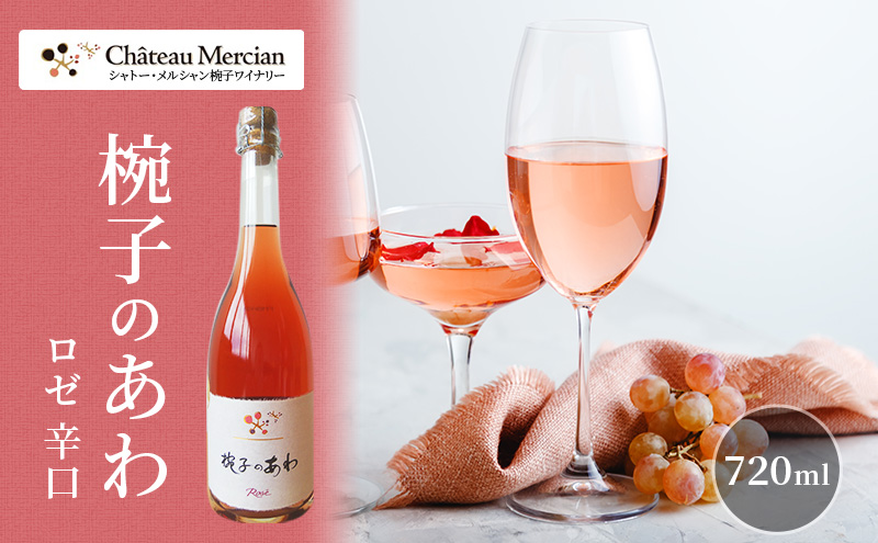スパークリングワイン 椀子のあわ ロゼ 辛口 750ml ギフト シャトーメルシャン椀子ワイナリー シャトーメルシャン ワイン お酒 酒 アルコール 家飲み 宅飲み お祝い 記念日 贈り物 プレゼント 信州 長野 長野県 上田市