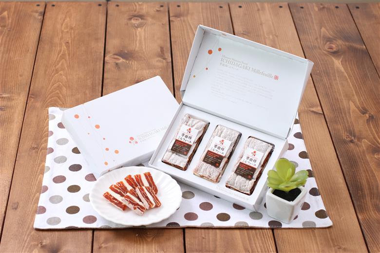 【のし付き】幻 の カルピスバター を使った 逸品 市田柿 ミルフィーユ 3本 セット | 果物 くだもの フルーツ 柿 かき デザート お菓子 カルピス バター 長野県 信州 南信州 飯田市