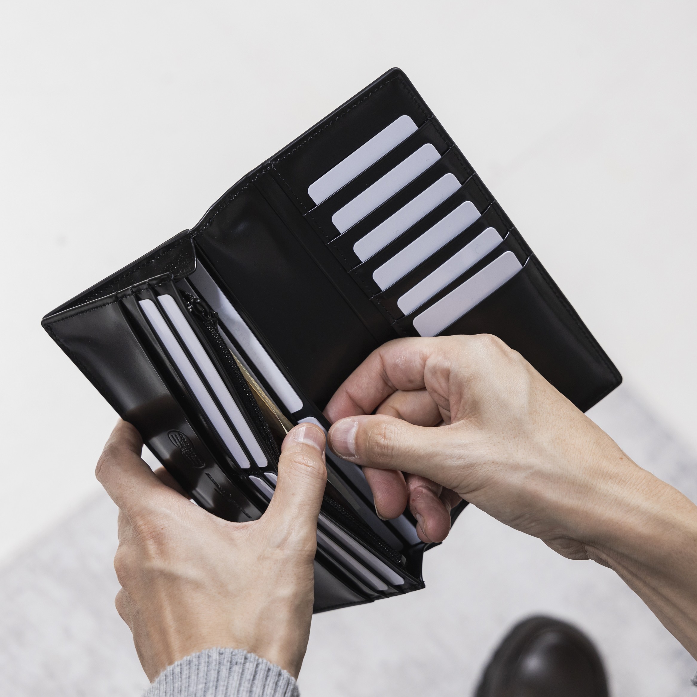 コードバン 長財布 FLYING HORSE ( フライングホース ) | 財布 革 ホース レザー 長野県 飯田市