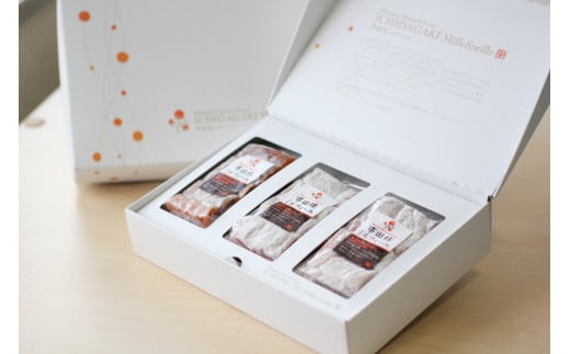 【のし付き】幻のカルピスバターを使った逸品　市田柿ミルフィーユ3本セット