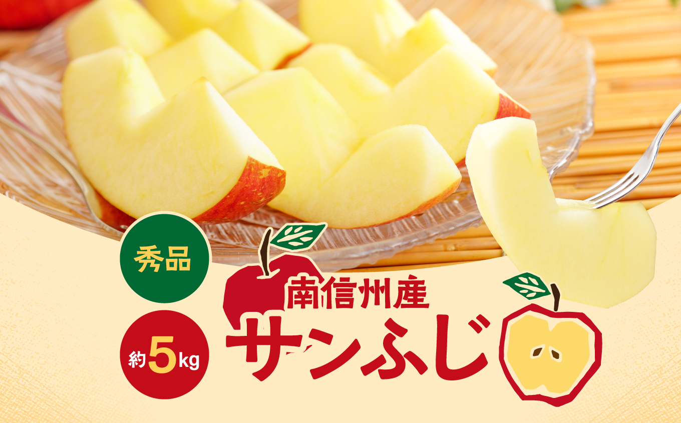【2026先行予約】人気の品種! 長野県産 りんご ( サンふじ ) 約5kg ＜2026年11月下旬～12月中旬発送＞ | 果物 くだもの フルーツ りんご 林檎 リンゴ サンふじ 長野県 信州 南信州 飯田市