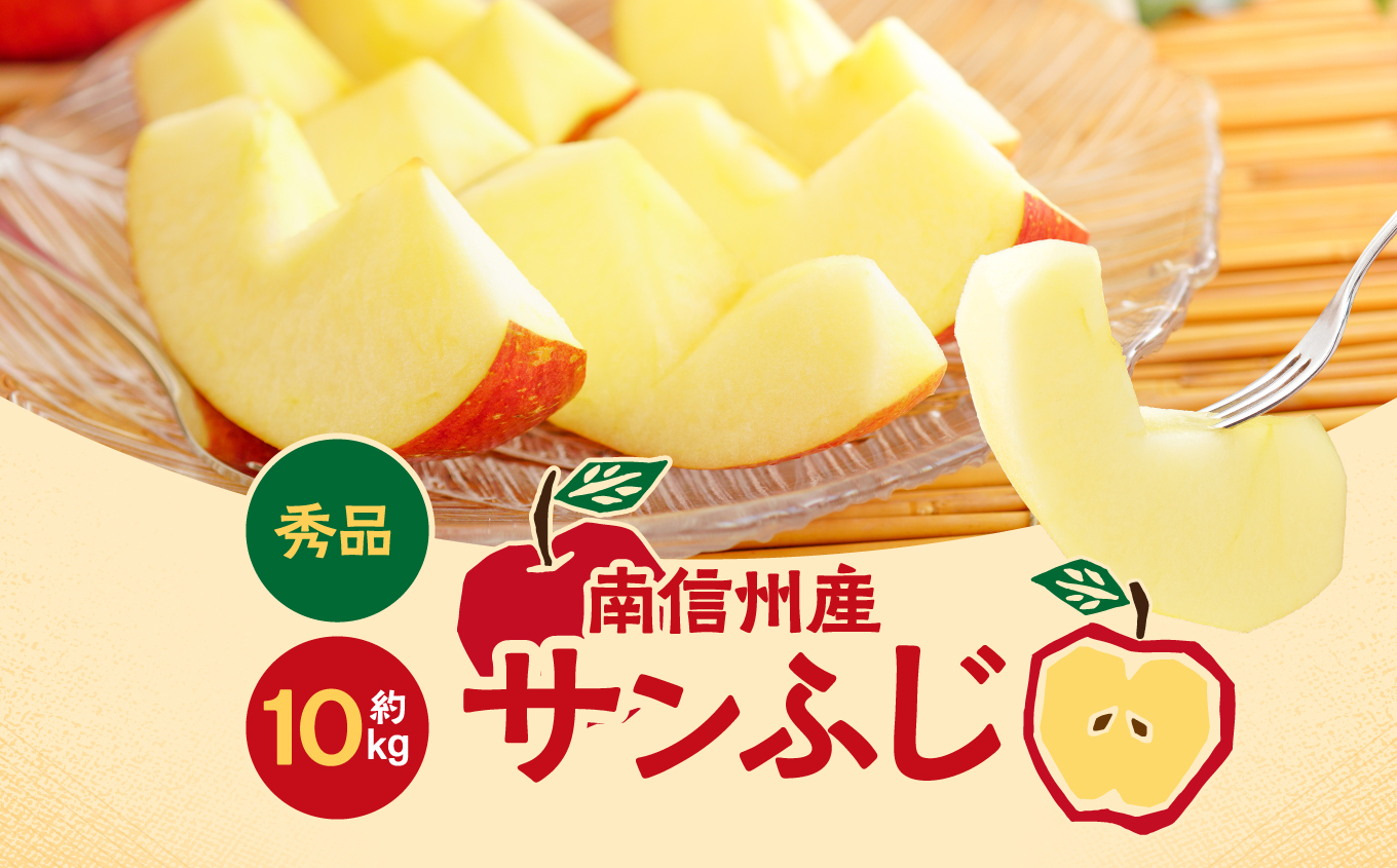 【2026先行予約】人気の品種! 長野県産 りんご ( サンふじ ) 約10kg ＜2026年11月下旬～12月中旬発送＞ | 果物 くだもの フルーツ りんご 林檎 リンゴ サンふじ 長野県 信州 南信州 飯田市