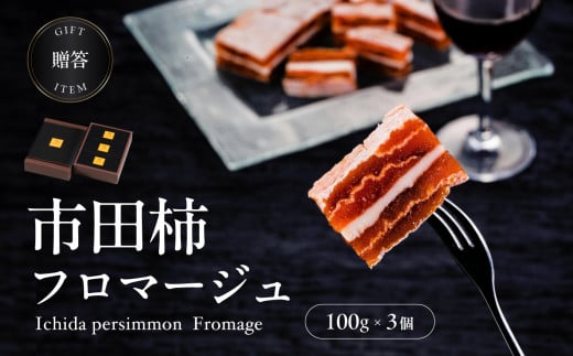 ワイン の おつまみ にも オススメ 市田柿フロマージュ 100g × 3個 |  柿 干し柿 干しがき 果物 フルーツ 干柿 おやつ お菓子 スイーツ おつまみ ワイン フロマージュ お取り寄せ グルメ ギフト プレゼント 贈り物 手土産 名産品 ドライフルーツ長野県 飯田市 信州 100g × 3個