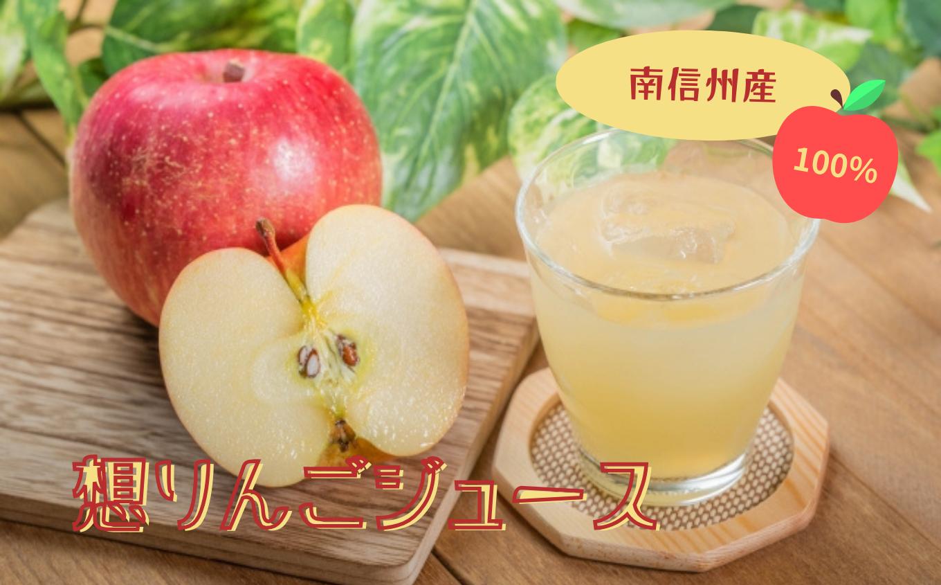 南信州天龍峡 果汁100% 想りんごジュース | りんご ジュース 国産 飲料 長野県 飯田市
