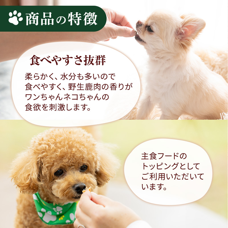 【3ヶ月定期便】小諸産 KomoroPremium 鹿肉ウエットフード（栄養補助食）10袋（100g/袋）×3ヶ月