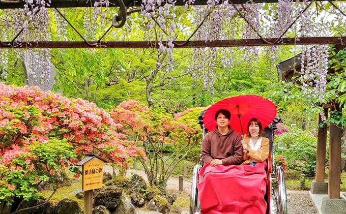 《懐古園と城下町を人力車で周ろう♪》人力車で90分間周遊プラン