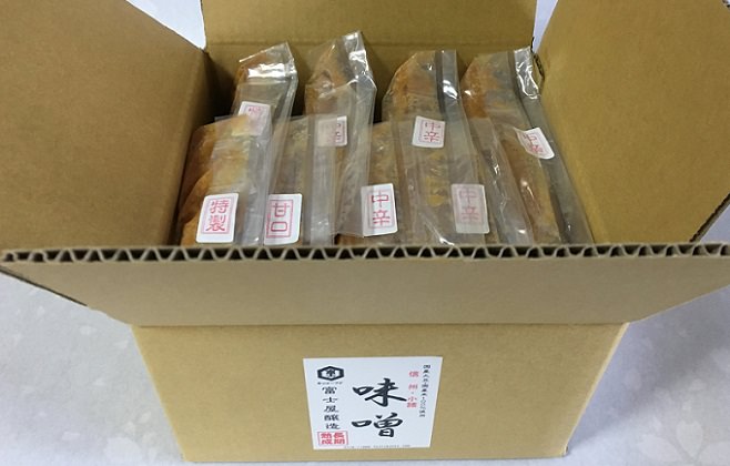 富士屋醸造　信州みそ各種詰合せ　８ｋｇ