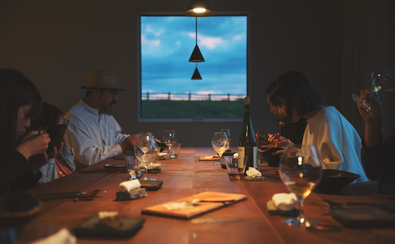 【ディナー・ペアリング付】 浅間山を望む薪火ダイニングsong ディナーチケット（子ども2名様）長野　信州 観光 ワイン グルメ ローカルガストロノミー リフレッシュ チケット