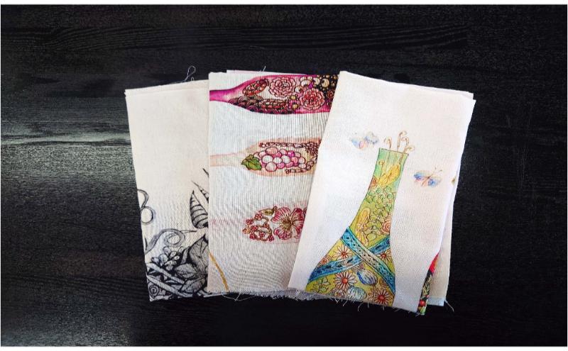 天然由来の染料で染めた手ぬぐい3本セット 【ワイン柄】 手拭い おしゃれ てぬぐい 綿 信州 長野県 小諸市