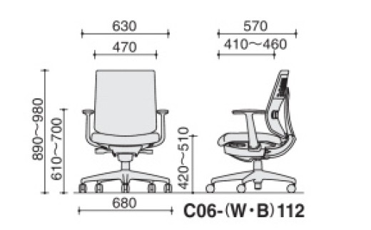 【209-06】コクヨチェアー　ウィザード4(ライトオリーブ)　／ローバック／在宅ワーク・テレワークにお勧めの椅子