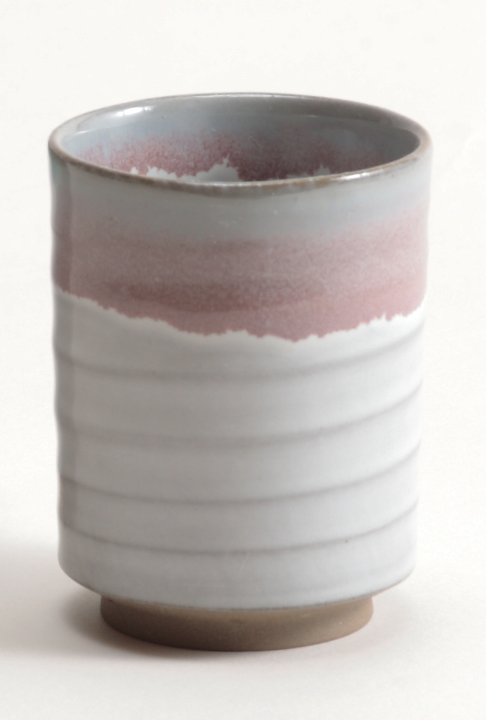 高遠焼 湯呑 ピンク｜湯呑 コップ 高遠 高遠焼き 伝統 工芸 手造り 職人 信州 工房 長野県 伊那市【006-08】